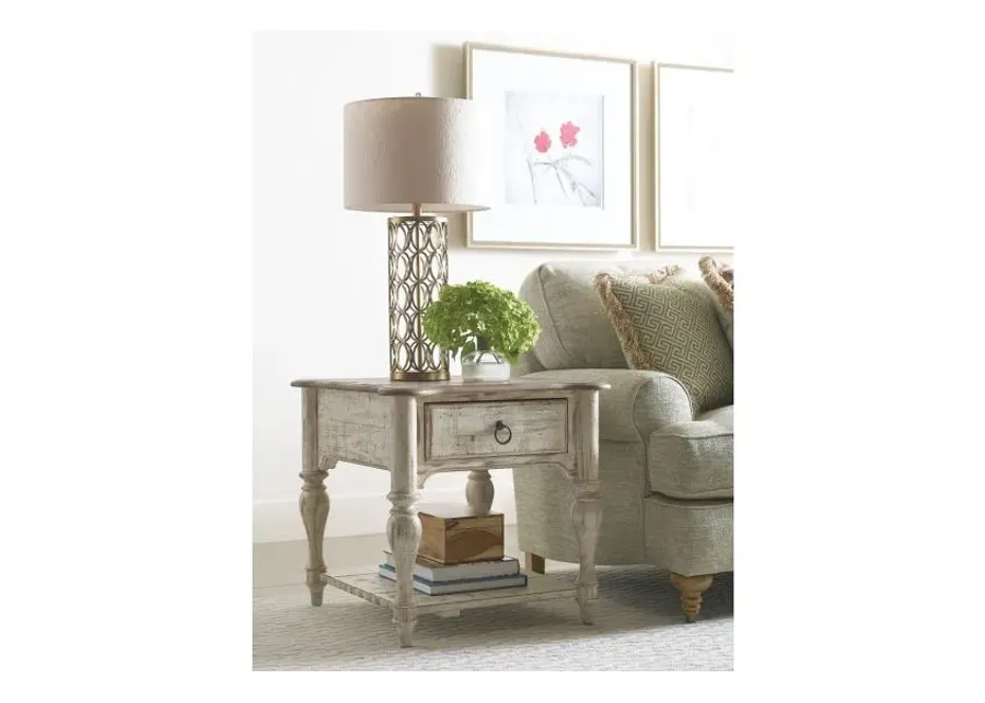 WEATHERFORD END TABLE - CORNSILK