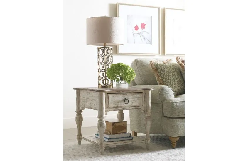 WEATHERFORD END TABLE - CORNSILK