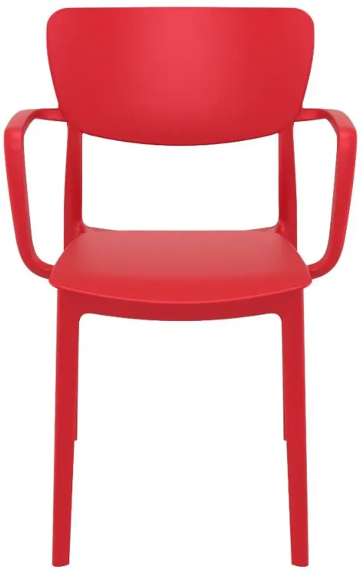 Compamia Lisa Outdoor Dining Arm Chair Red