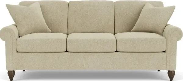 Flexsteel South Haven Antique Cream Rolled Arm Sofa