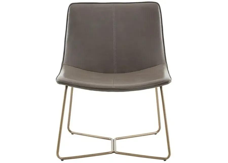 MADISON PARK BROWN/GOLD FALLON ACCENT CHAIR