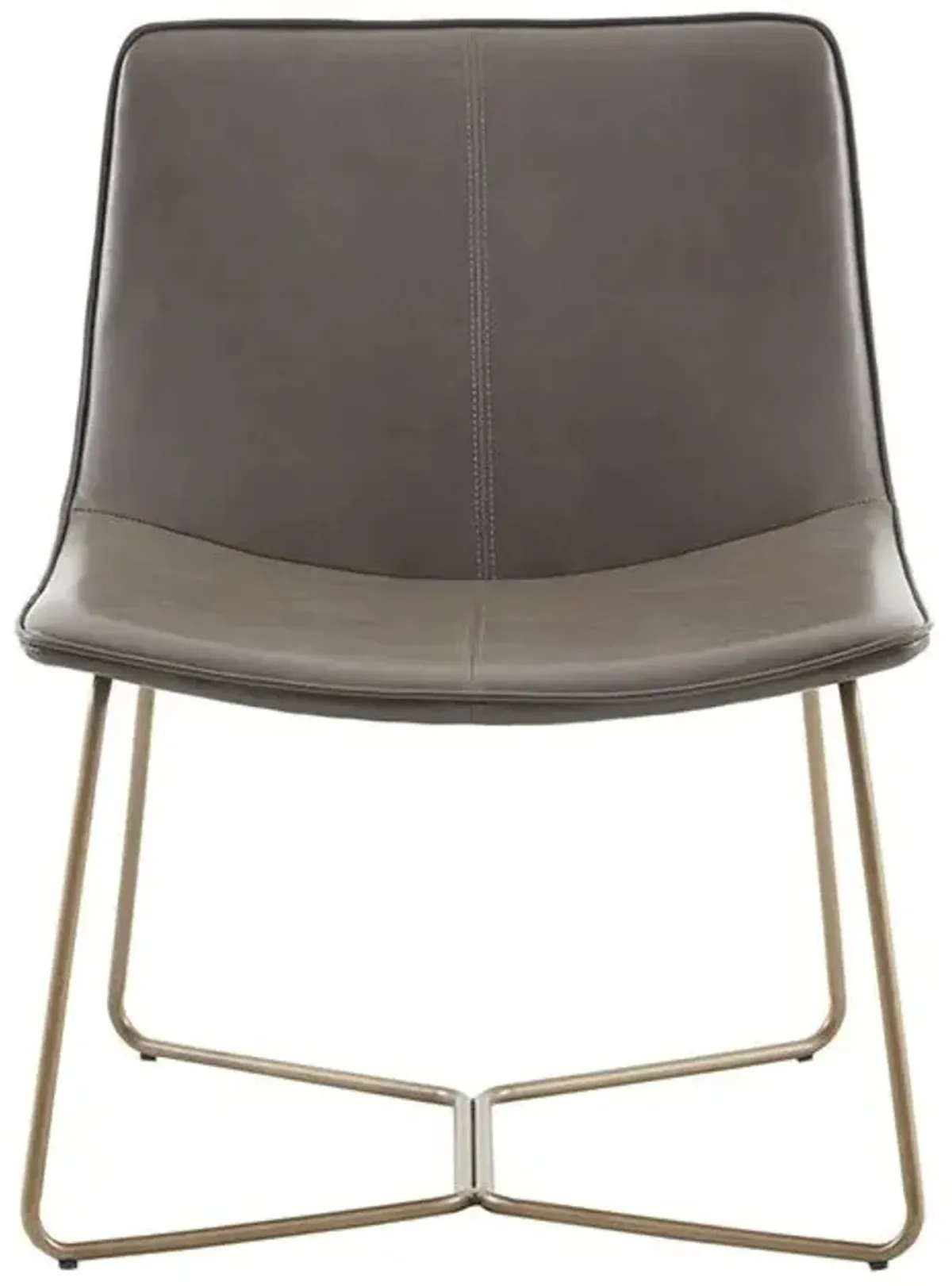 Olliix Madison Park Brown/Gold Fallon Accent Chair