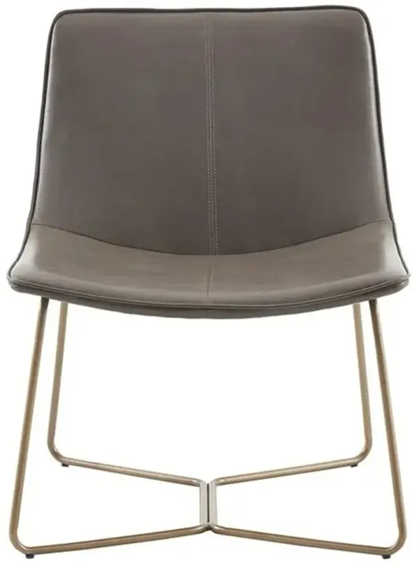 Olliix Madison Park Brown/Gold Fallon Accent Chair