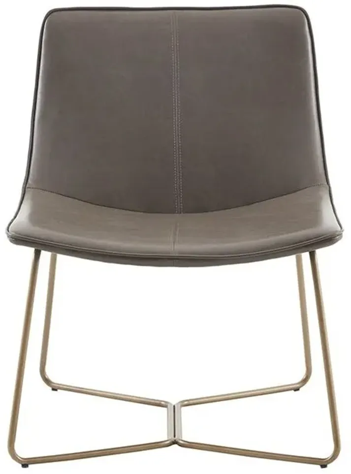 MADISON PARK BROWN/GOLD FALLON ACCENT CHAIR