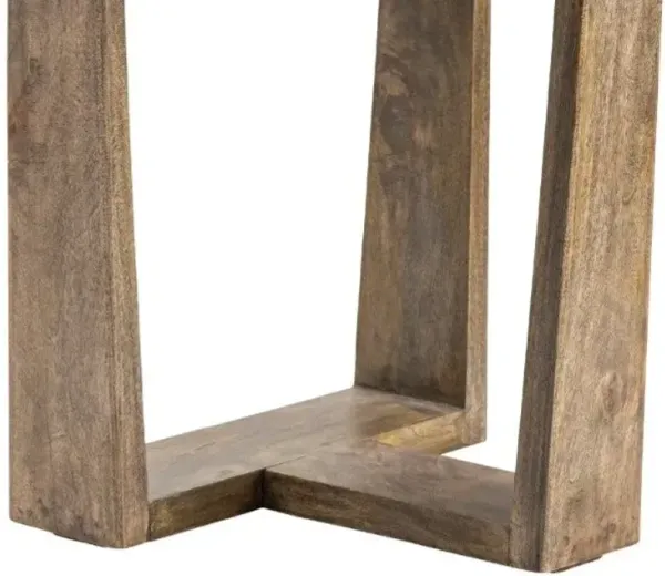 Crestview Bengal Manor Brown Tri-Leg End Table
