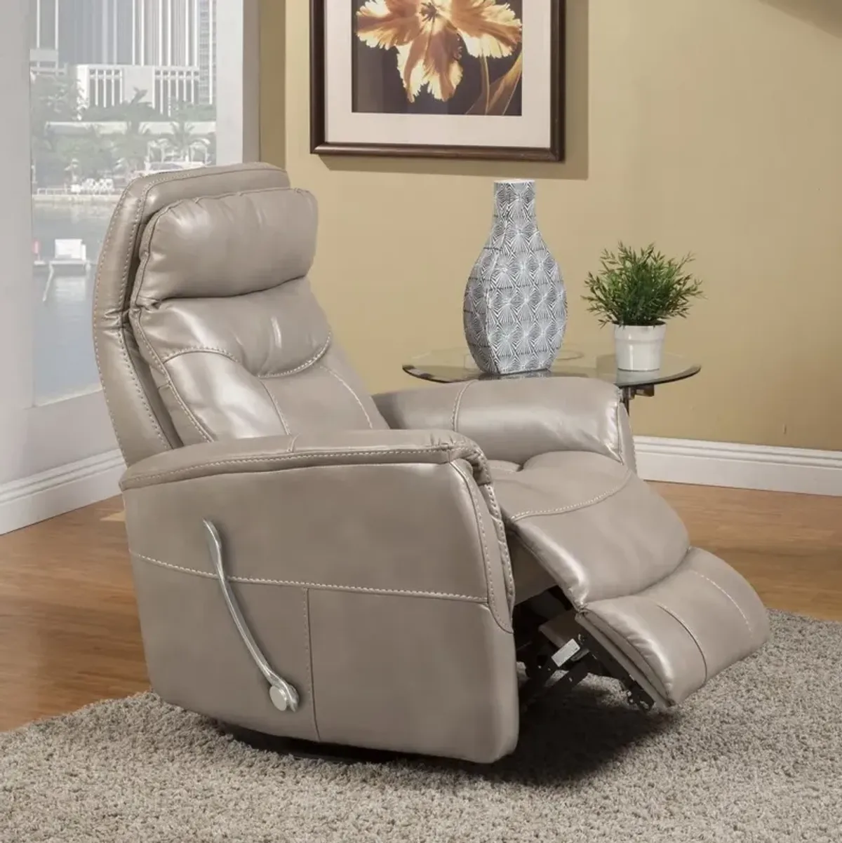 Parker House Gemini Linen Glider Recliner Chair