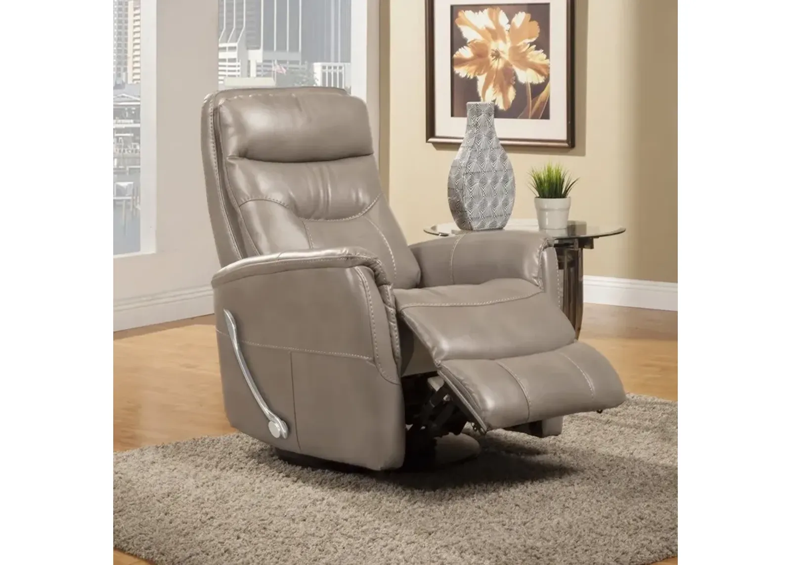 Parker House Gemini Linen Glider Recliner Chair