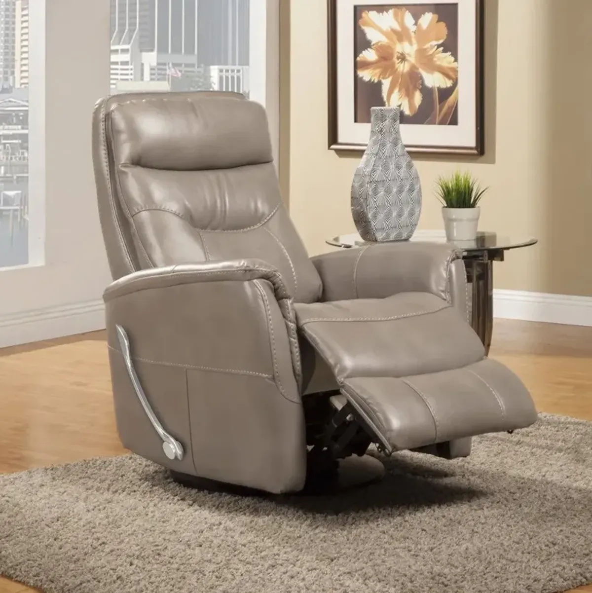 Parker House Gemini Linen Glider Recliner Chair