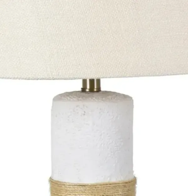 ADDIE WHITE BOTTLE TABLE LAMP