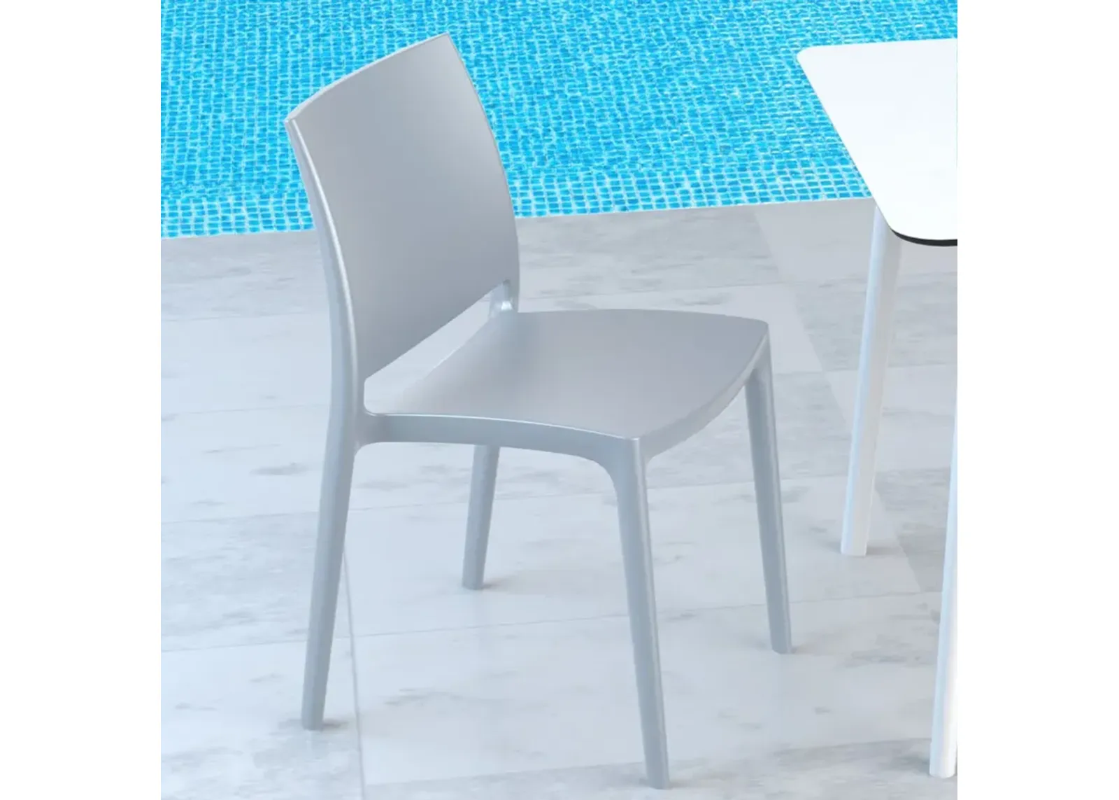 MAYA DINING CHAIR SILVER