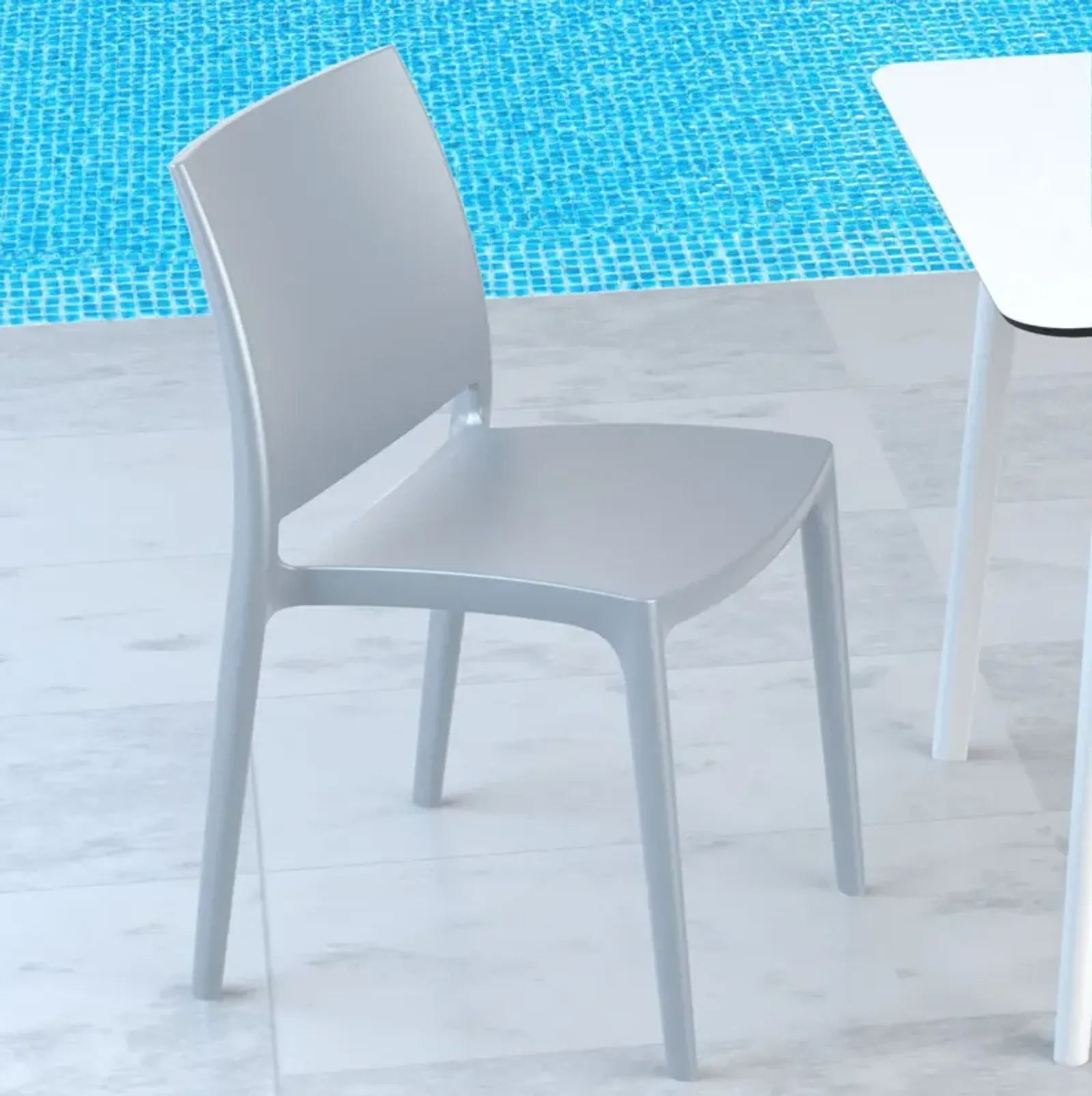 Compamia Maya Dining Chair Silver