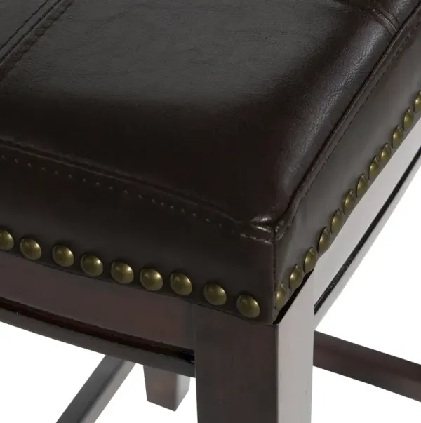 Linon Claridge Brown Counter Stool