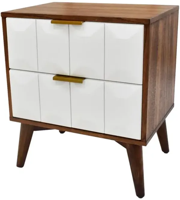 Steve Silver Ginny Nightstand In Burnished Walnut