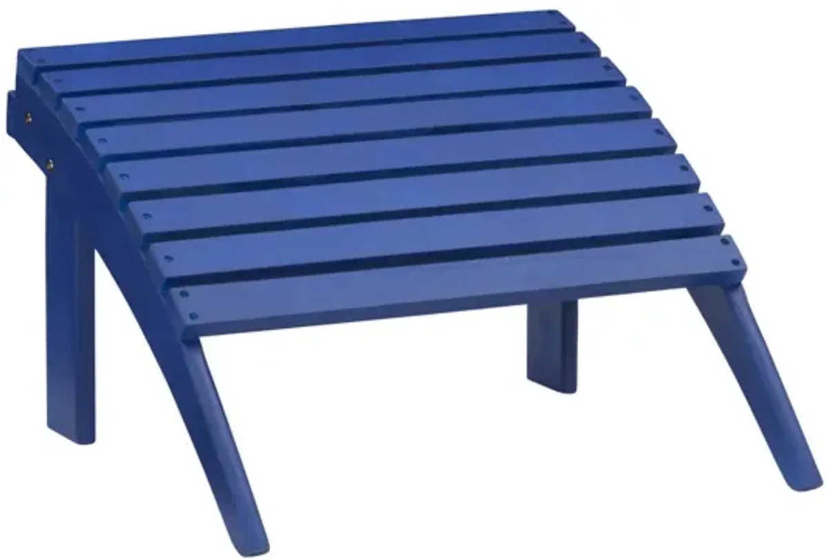 Linon Adirondack Ottoman Blue