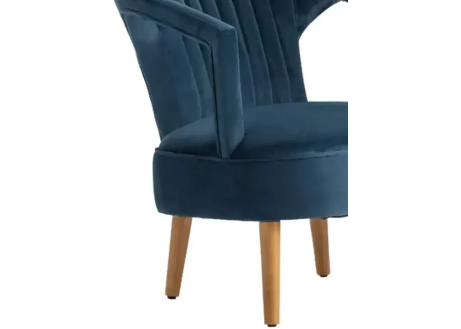 Crestview Pearson Blue/Brown Accent Chair