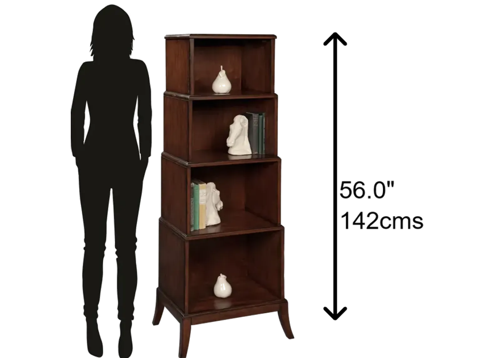 HKMAN TIERED BOOKCASE