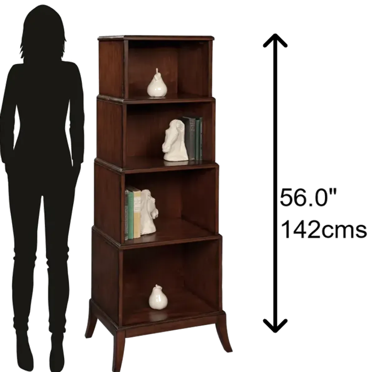 HKMAN TIERED BOOKCASE