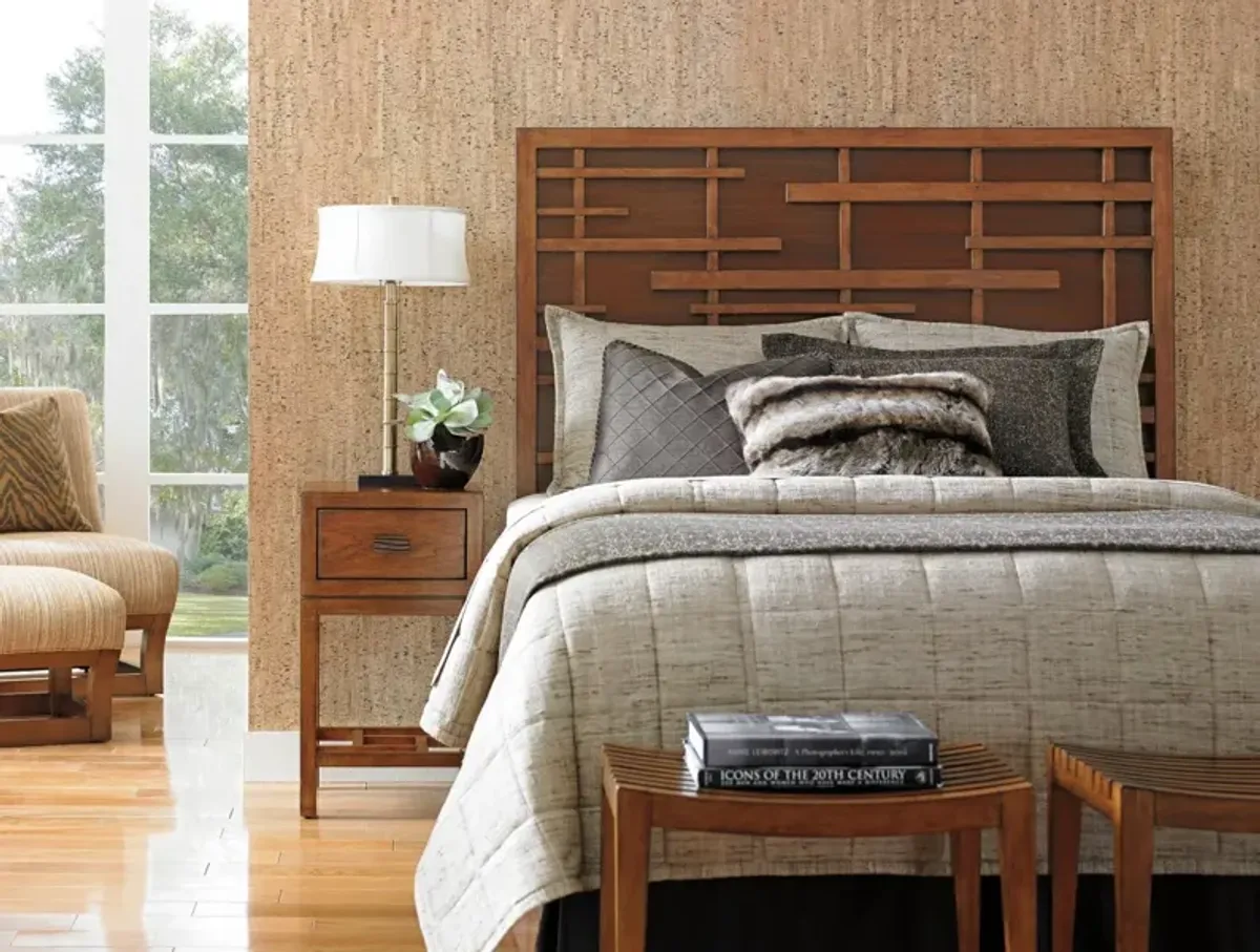 Tommy Bahama Home by Lexington Island Fusion Shanghai Panel Queen Headboard