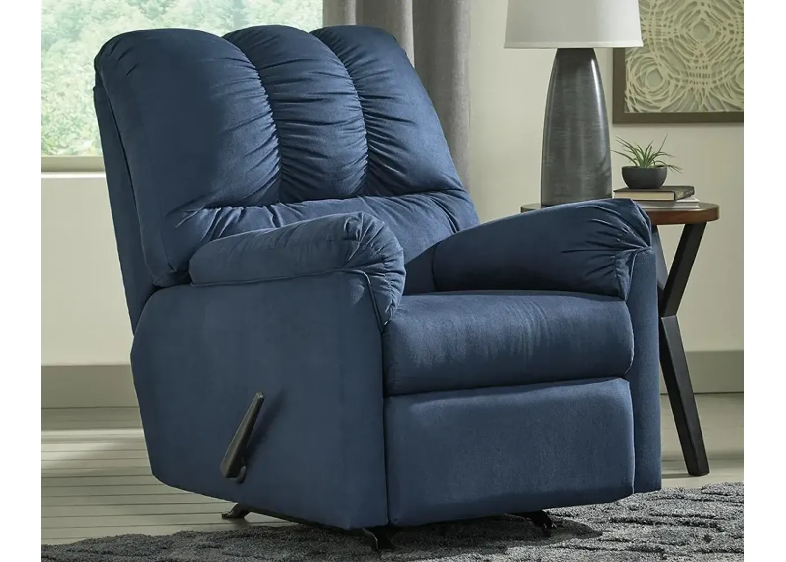 Ashley Darcy Blue Rocker Recliner