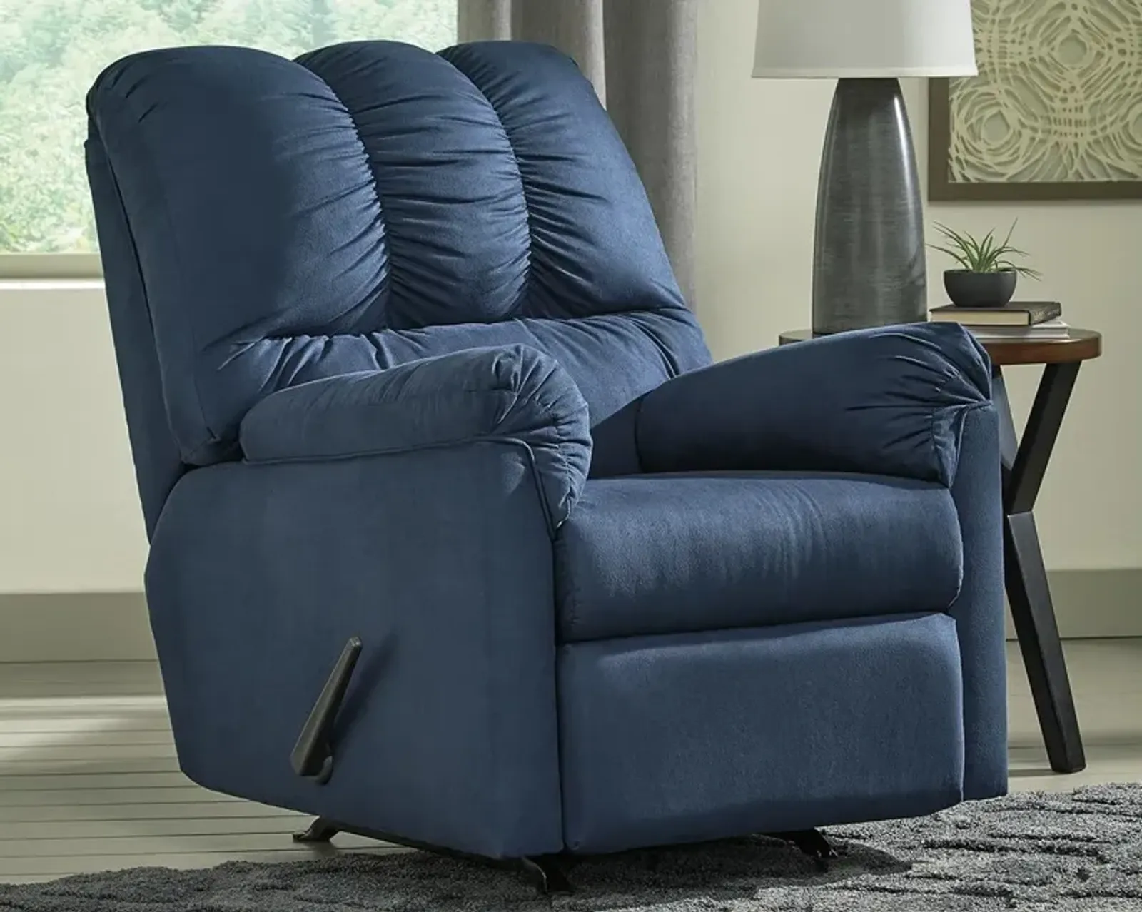 Ashley Darcy Blue Rocker Recliner