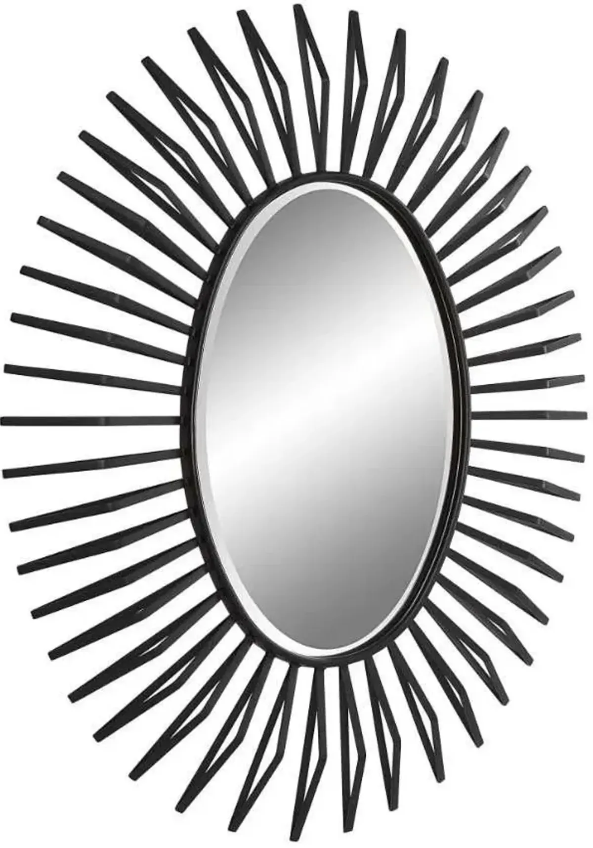 Uttermost Starstruck Black Oval Mirror