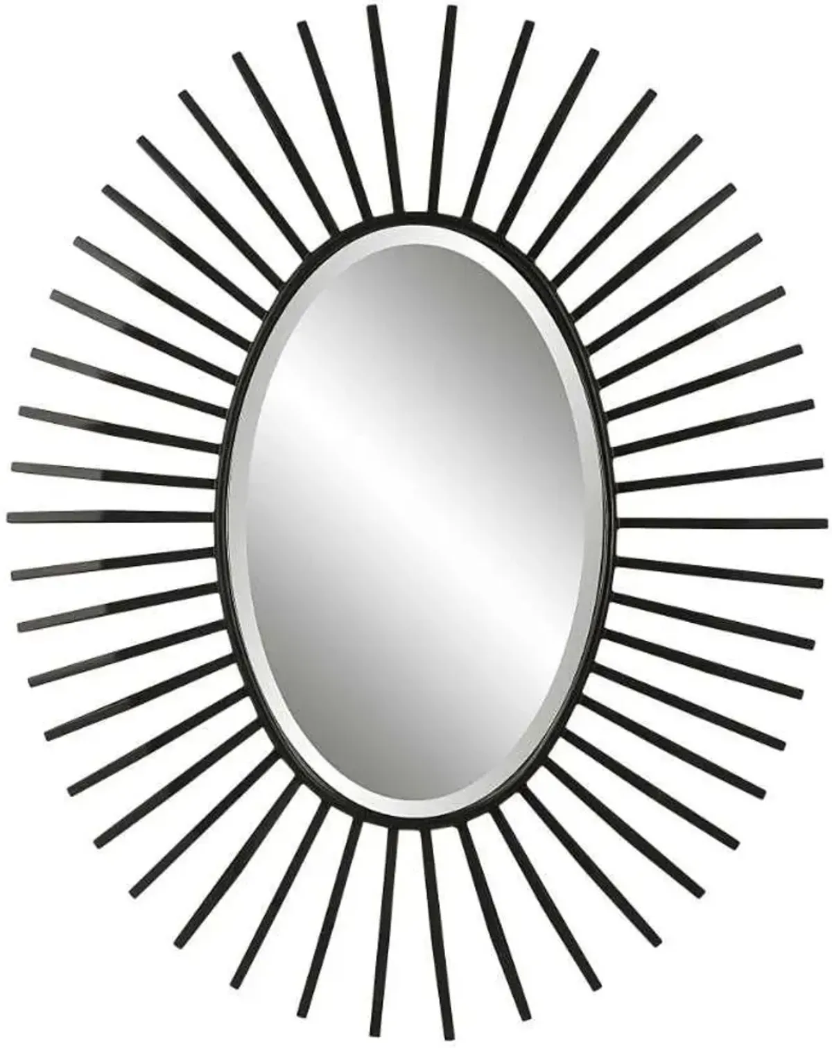 Uttermost Starstruck Black Oval Mirror