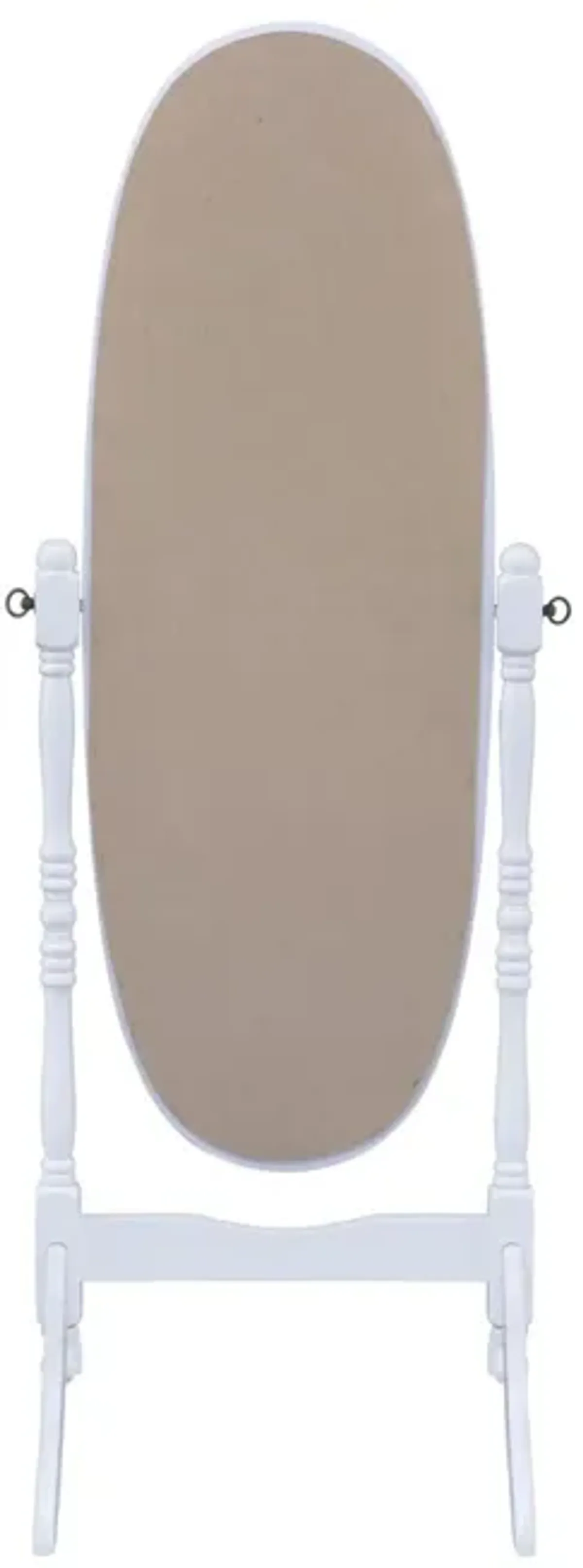 Coaster Foyet Wood Adjustable Full Length Cheval Mirror White