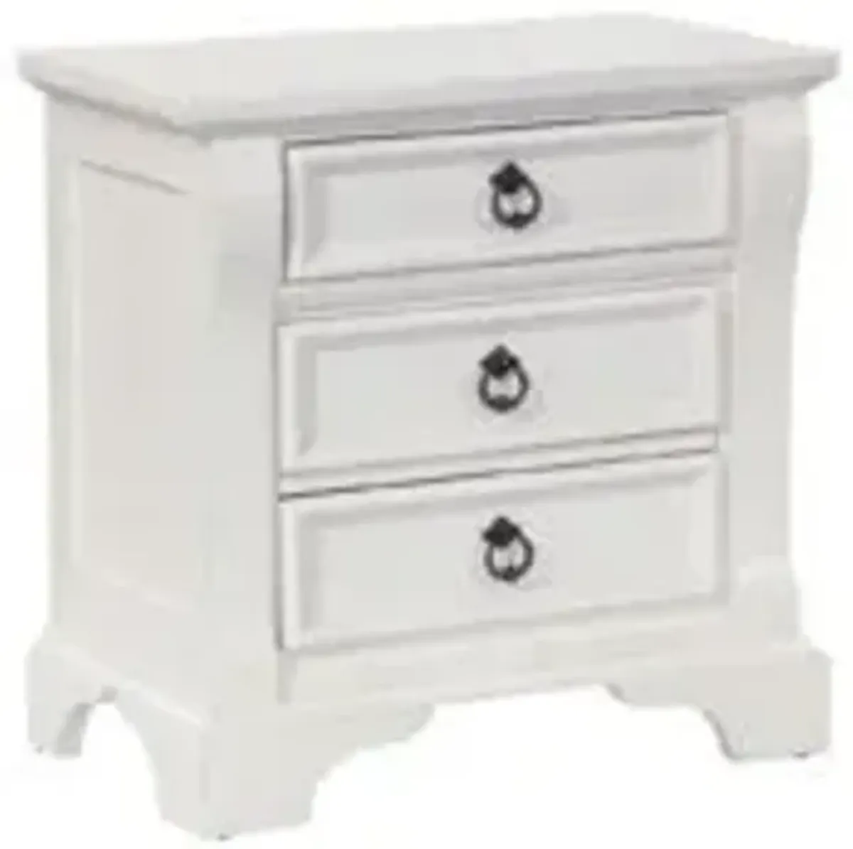 American Woodcrafters Heirloom Nightstand in Antique White