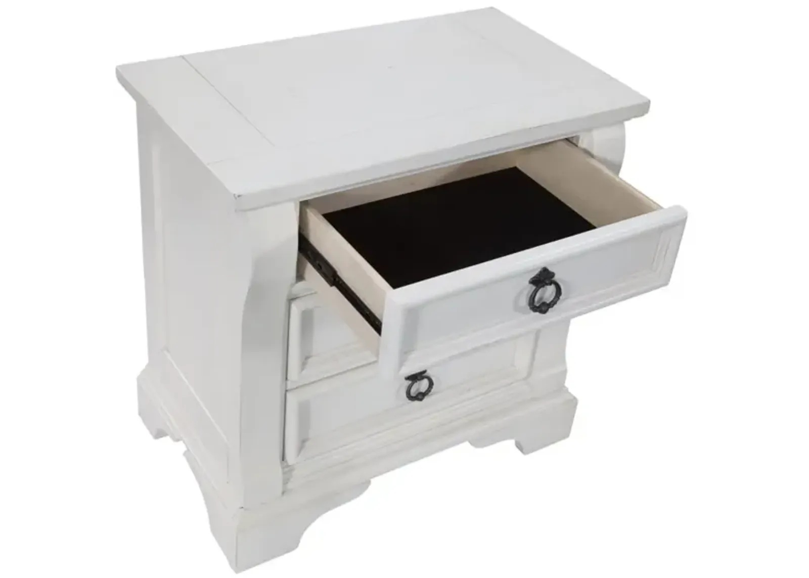 American Woodcrafters Heirloom Nightstand in Antique White