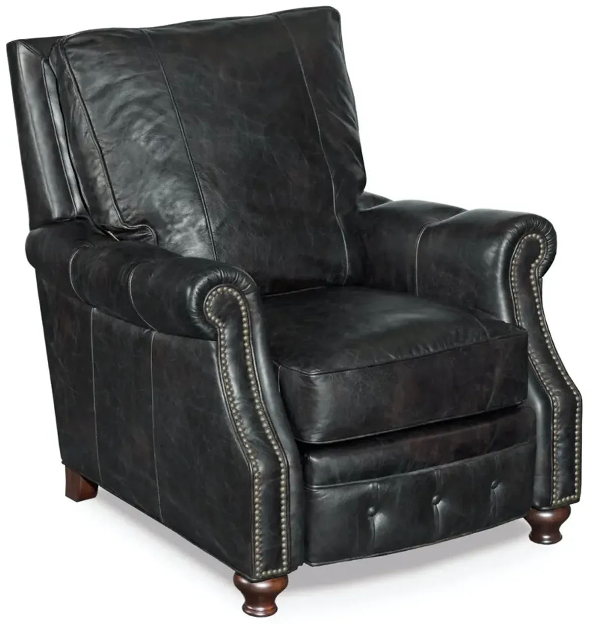 Hooker Furniture Winslow Old Saddle Black Leather Recliner Chair