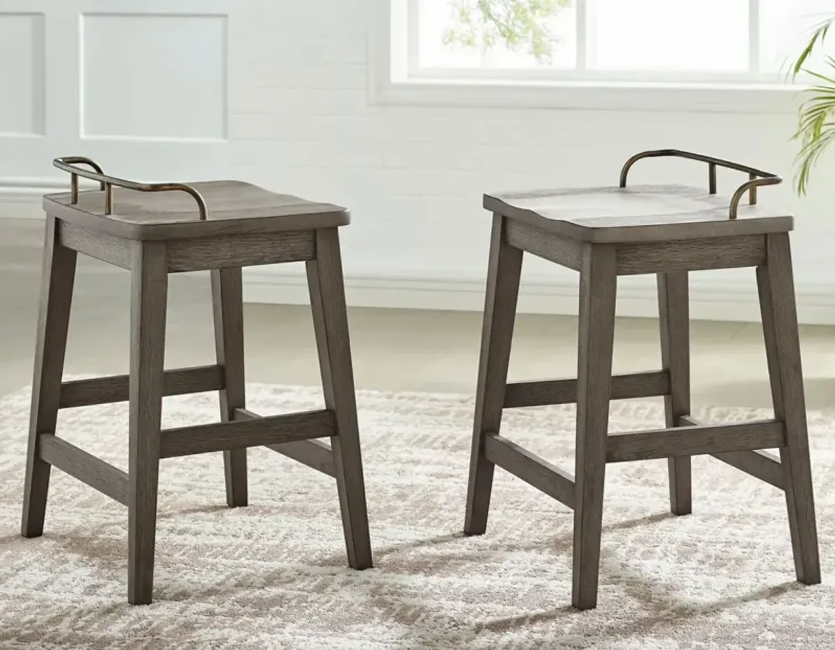 Steve Silver Ryan Oak Counter-Height Stool