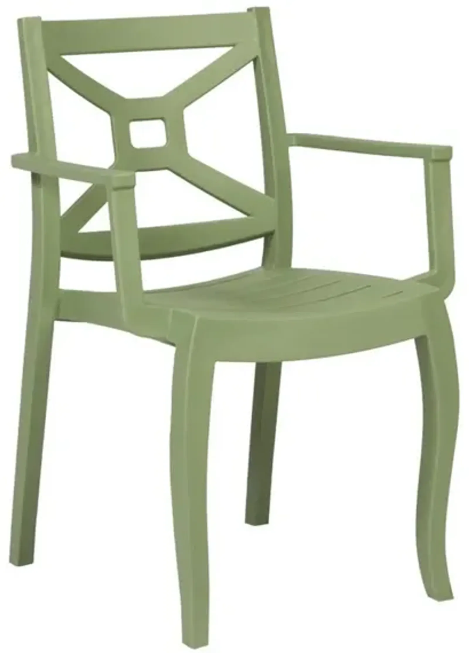 Rainbow Outdoor Zeus Box Armchair in Green