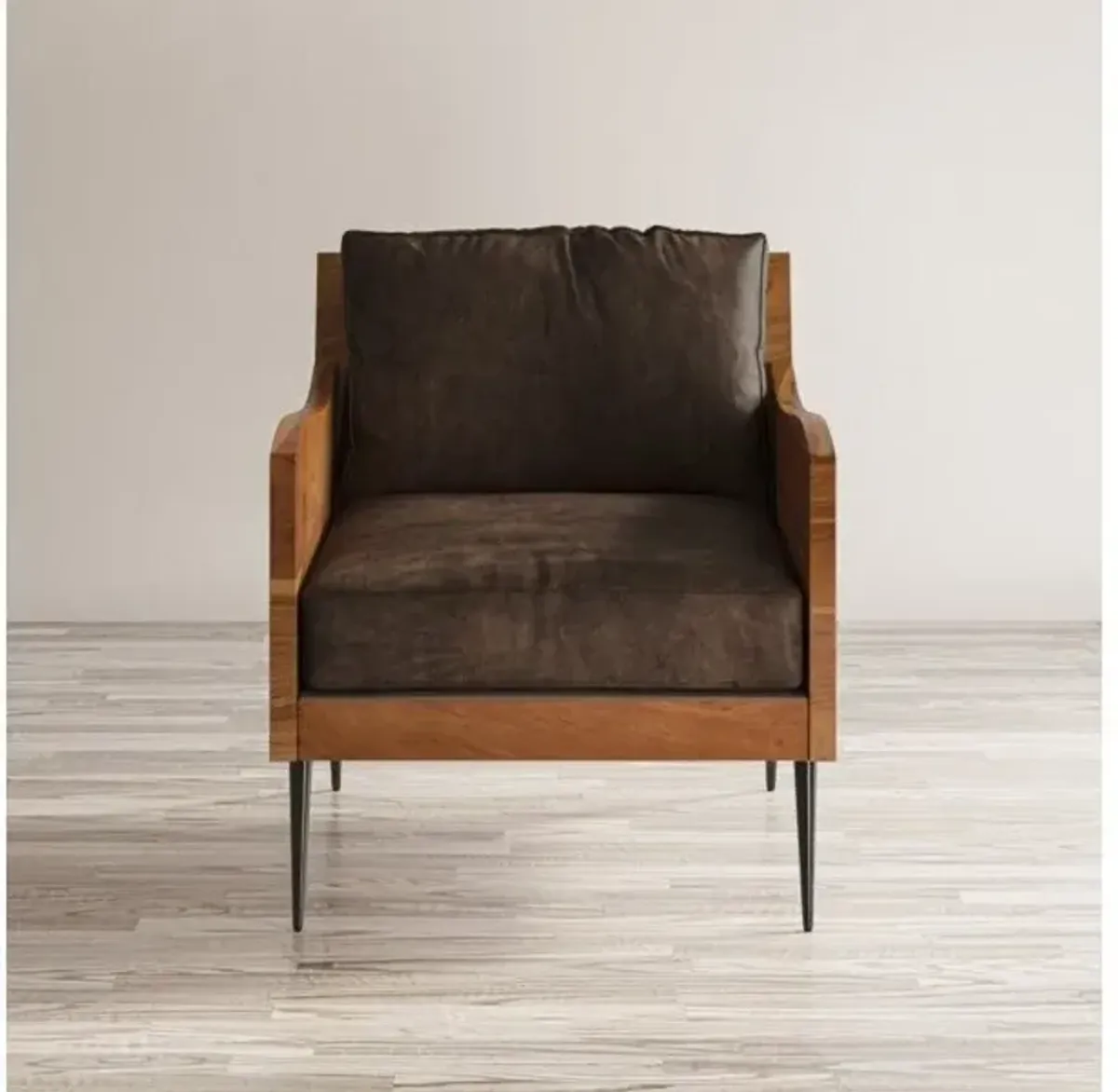 Jofran Acacia Wood Karma Accent Armchair