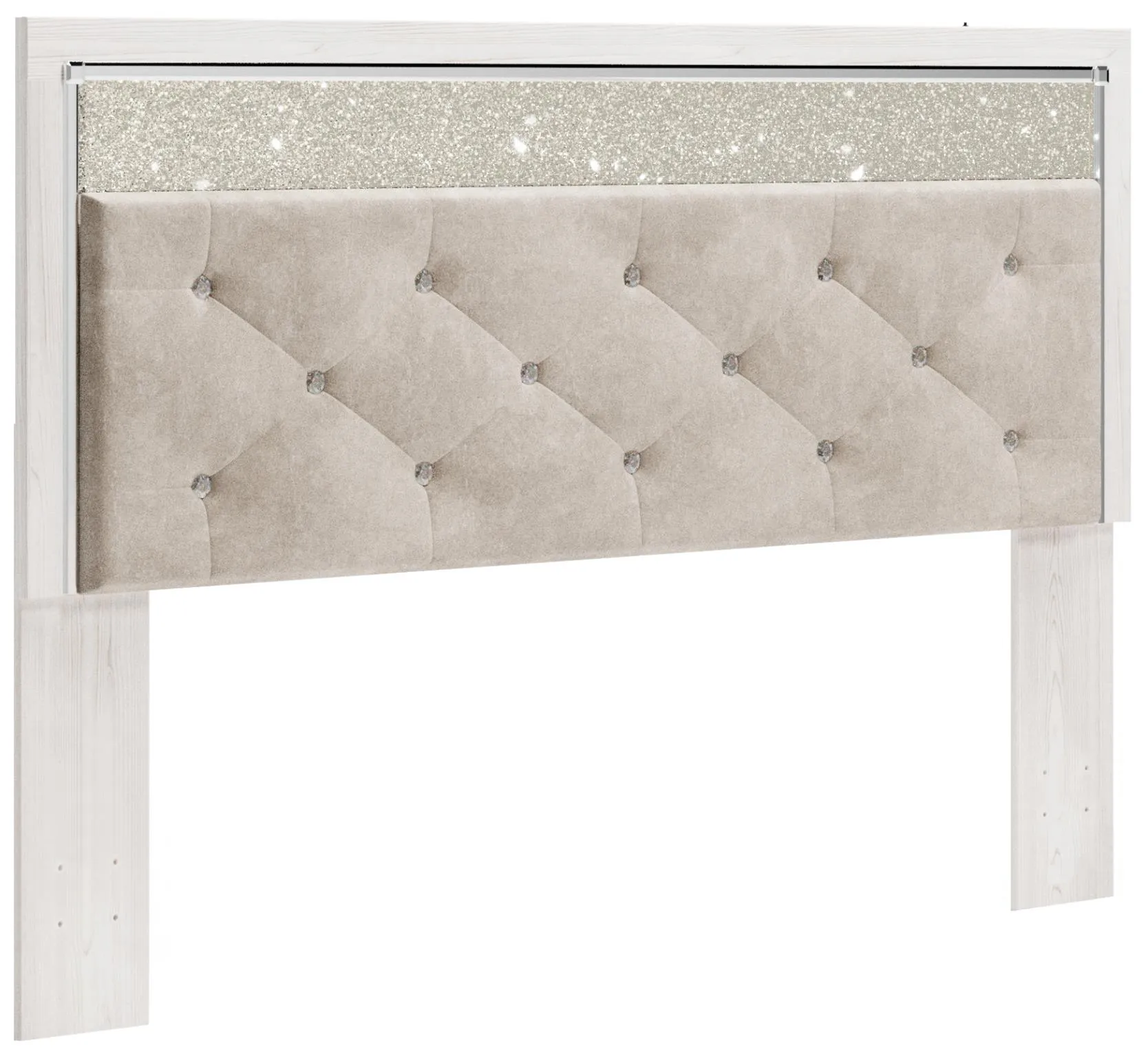 ALTYRA KING/CALIFORNIA KING UPHOLSTERED PANEL HEADBOARD WHITE SIGNATURE DESIGN