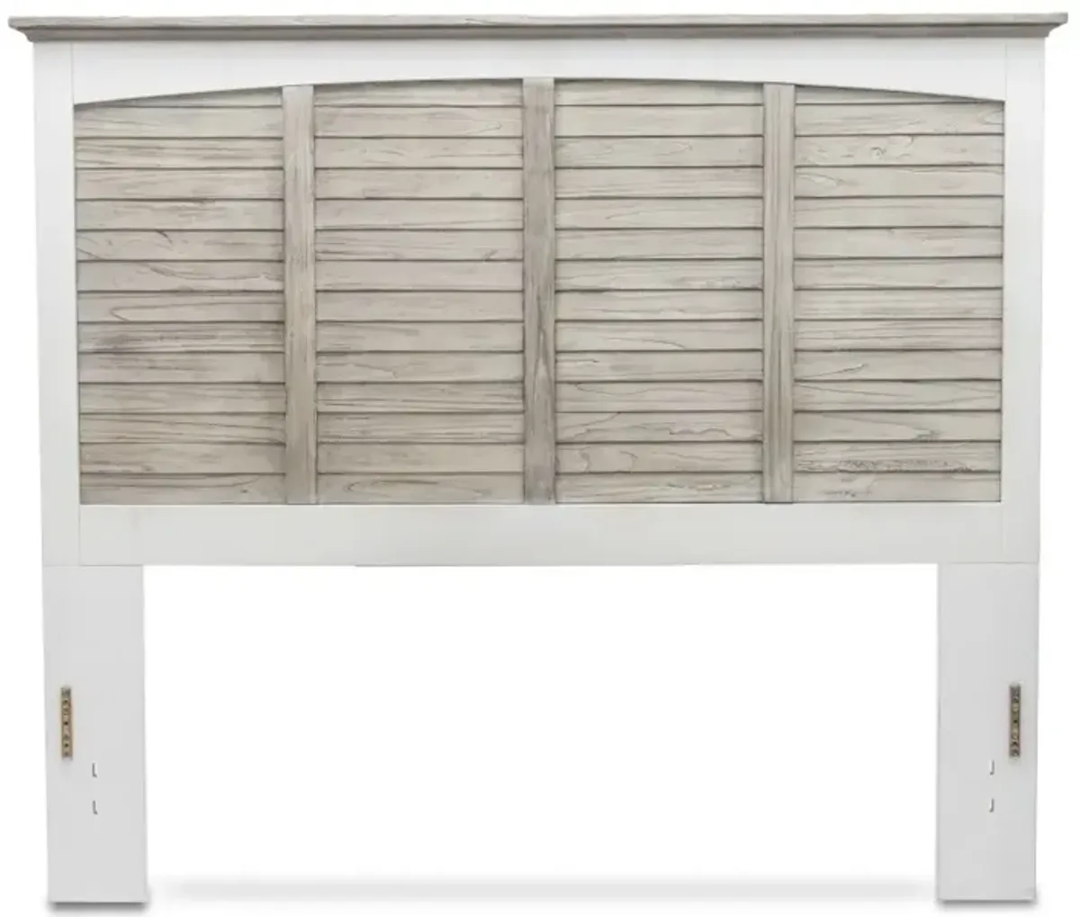 Seawinds Islamorada Clean White & Grey King Headboard