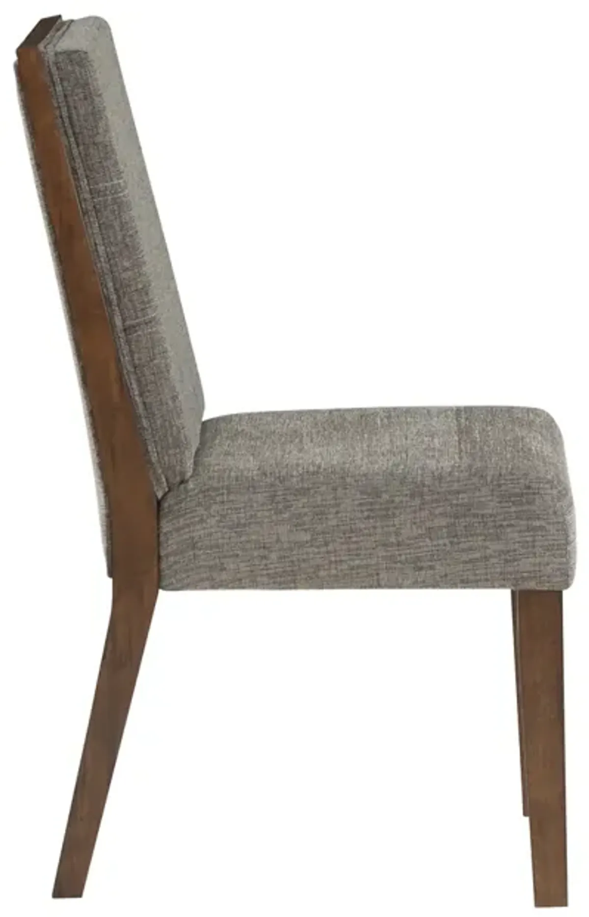 Steve Silver Quinn Gray Side Chair In Warm Chestnut