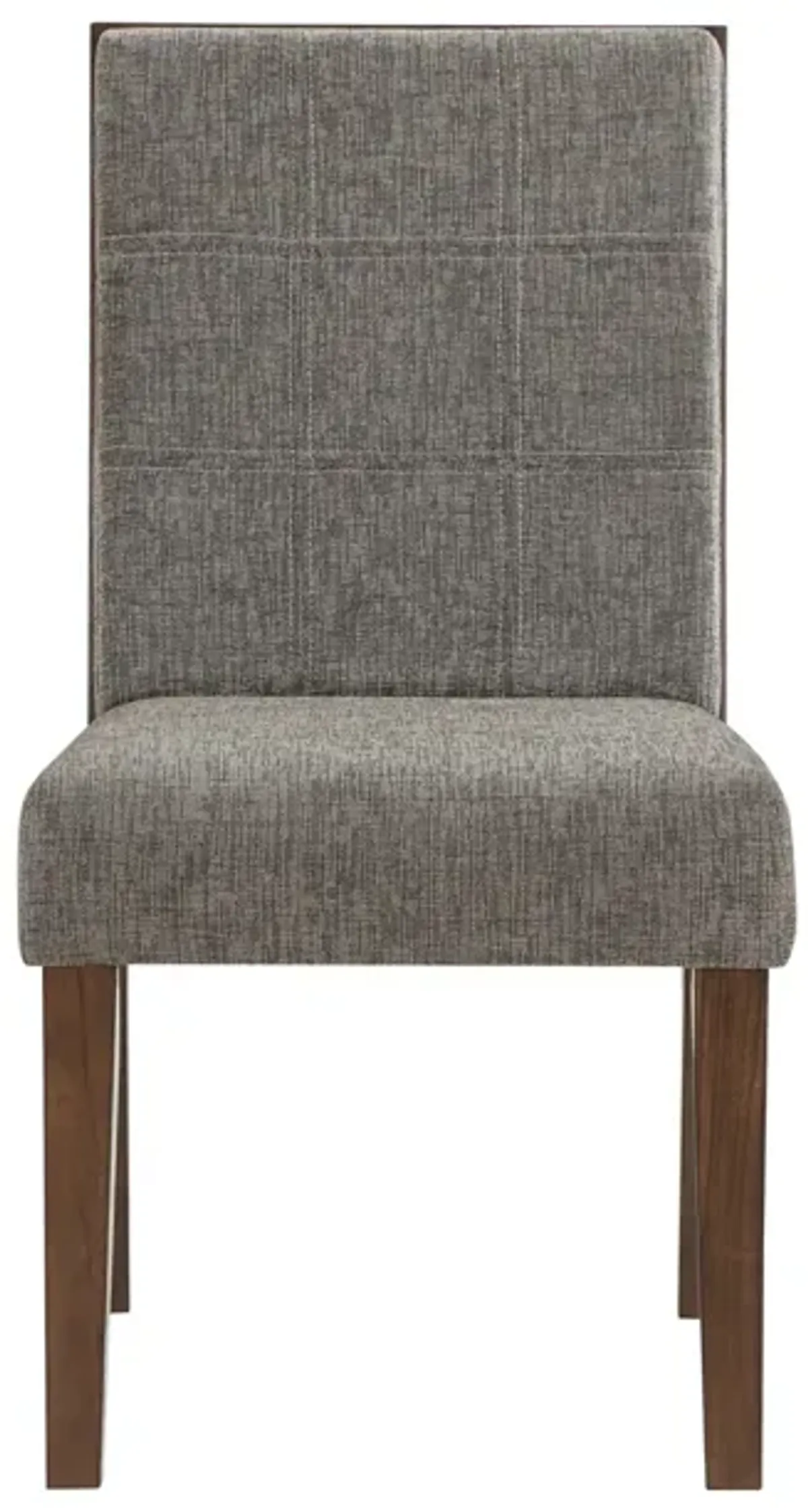 Steve Silver Quinn Gray Side Chair In Warm Chestnut