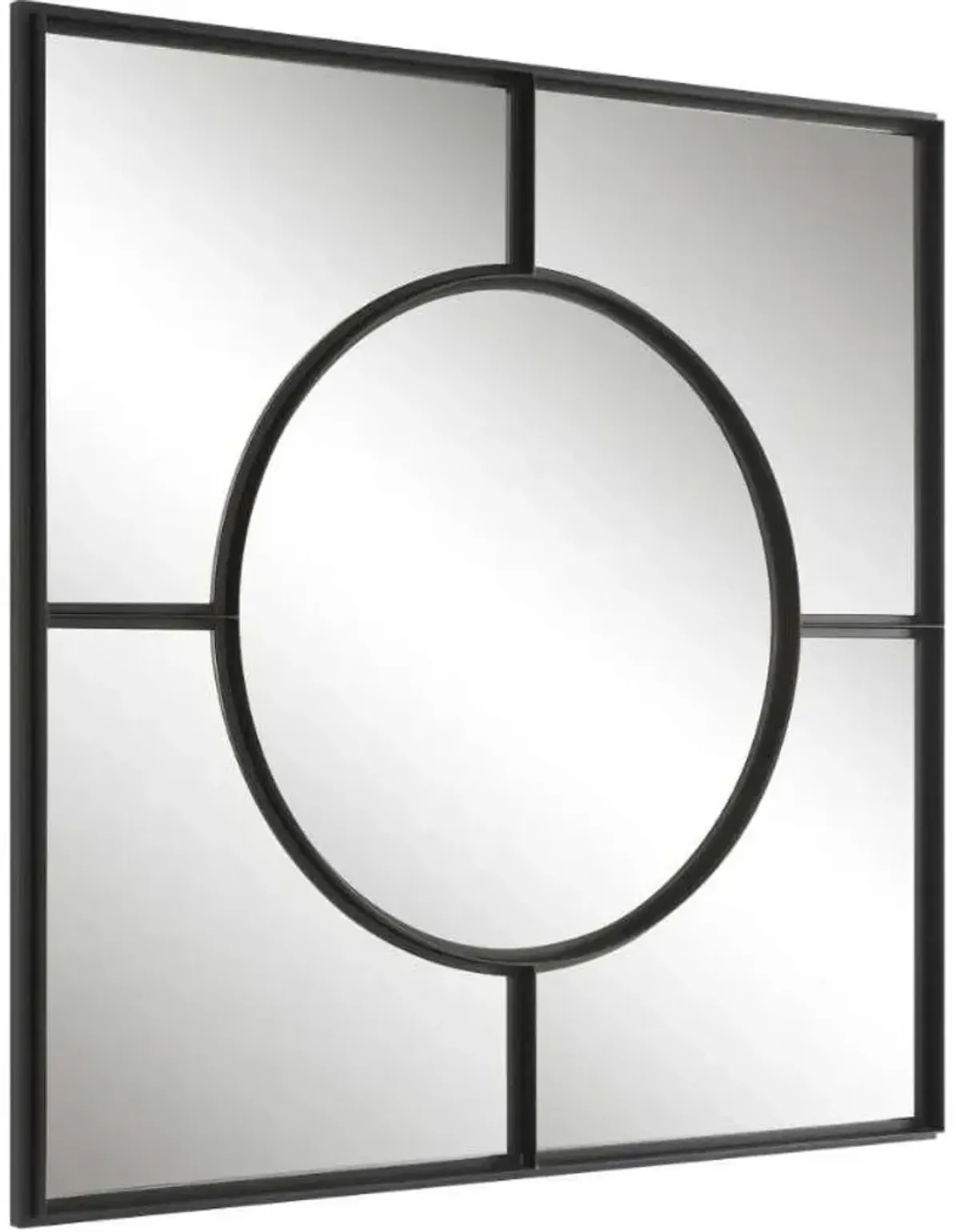 Uttermost Spurgeon Satin Black Window Mirror