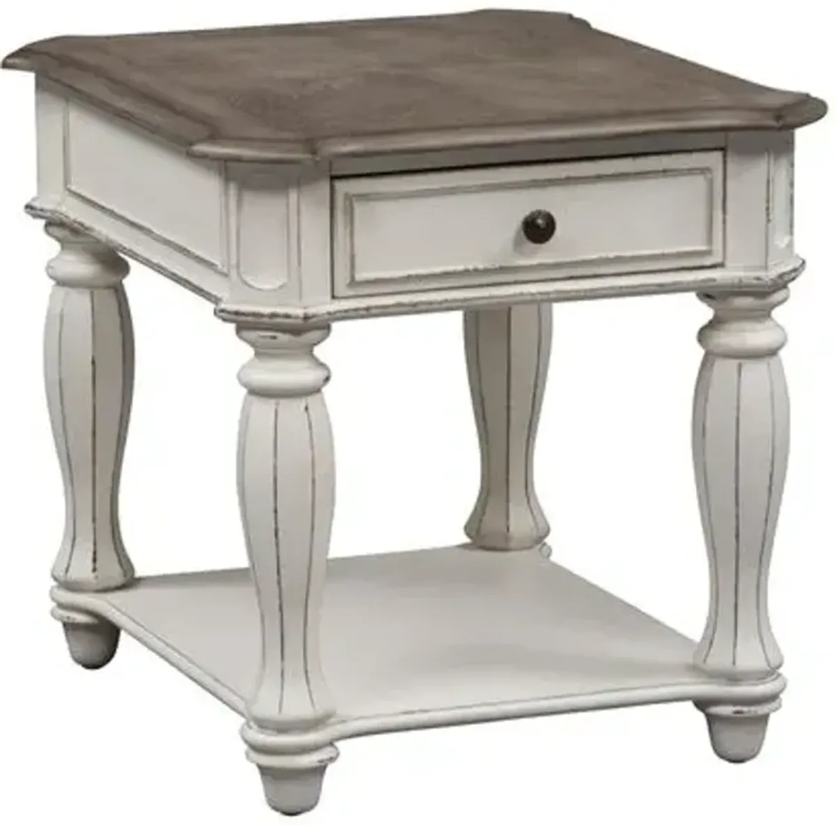 Liberty Furniture Magnolia Manor Antique White 1-Drawer End Table