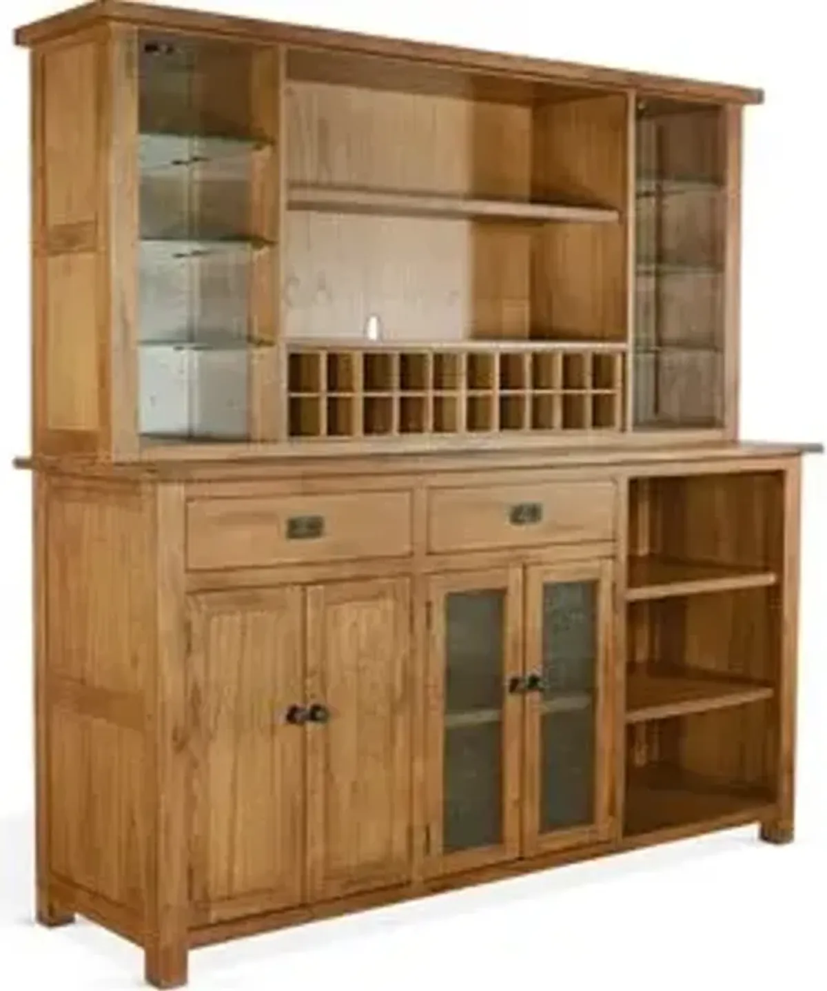 Sunny Designs Sedona Rustic Oak Buffet & Hutch