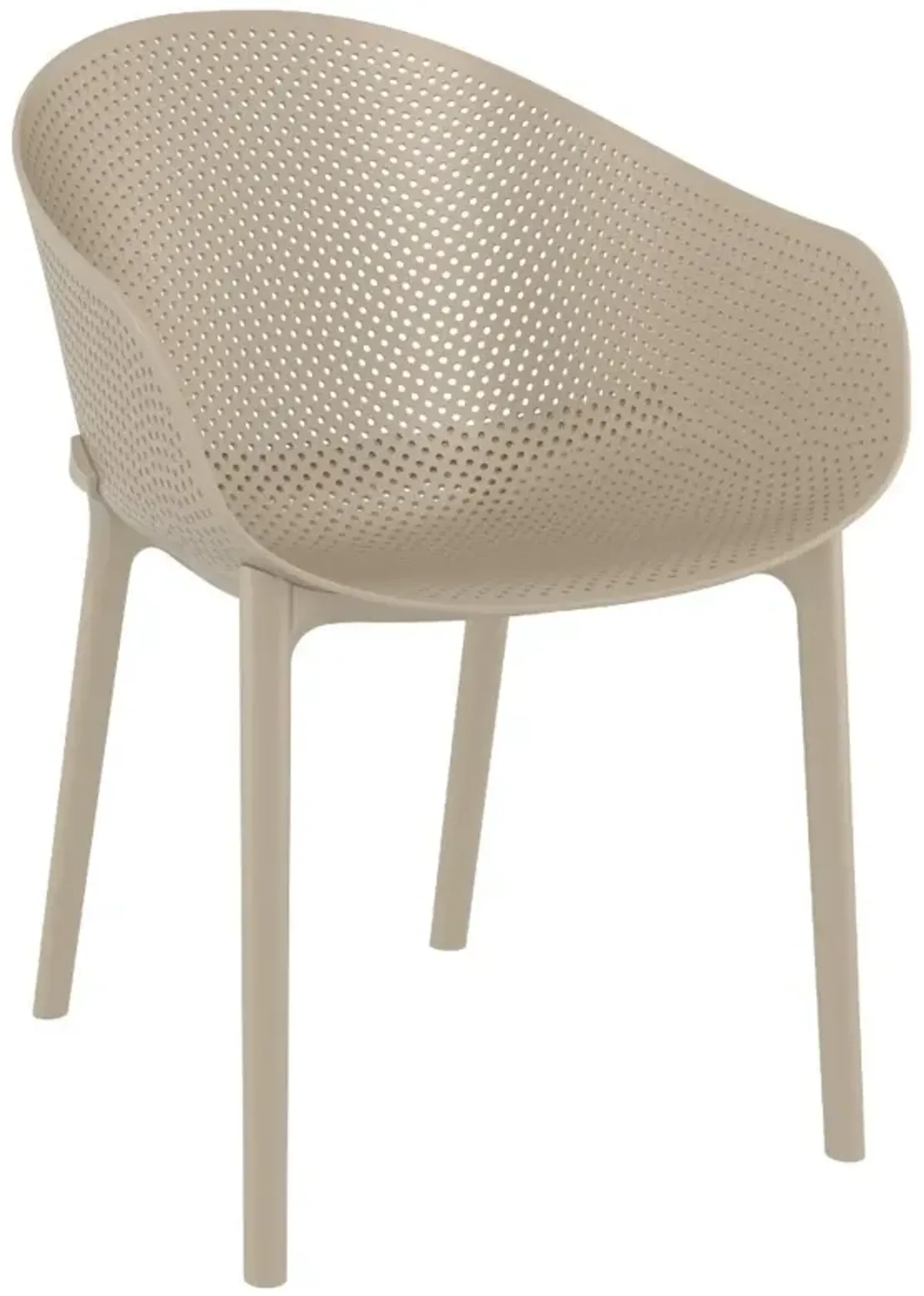 Compamia Sky Outdoor Dining Chair Taupe