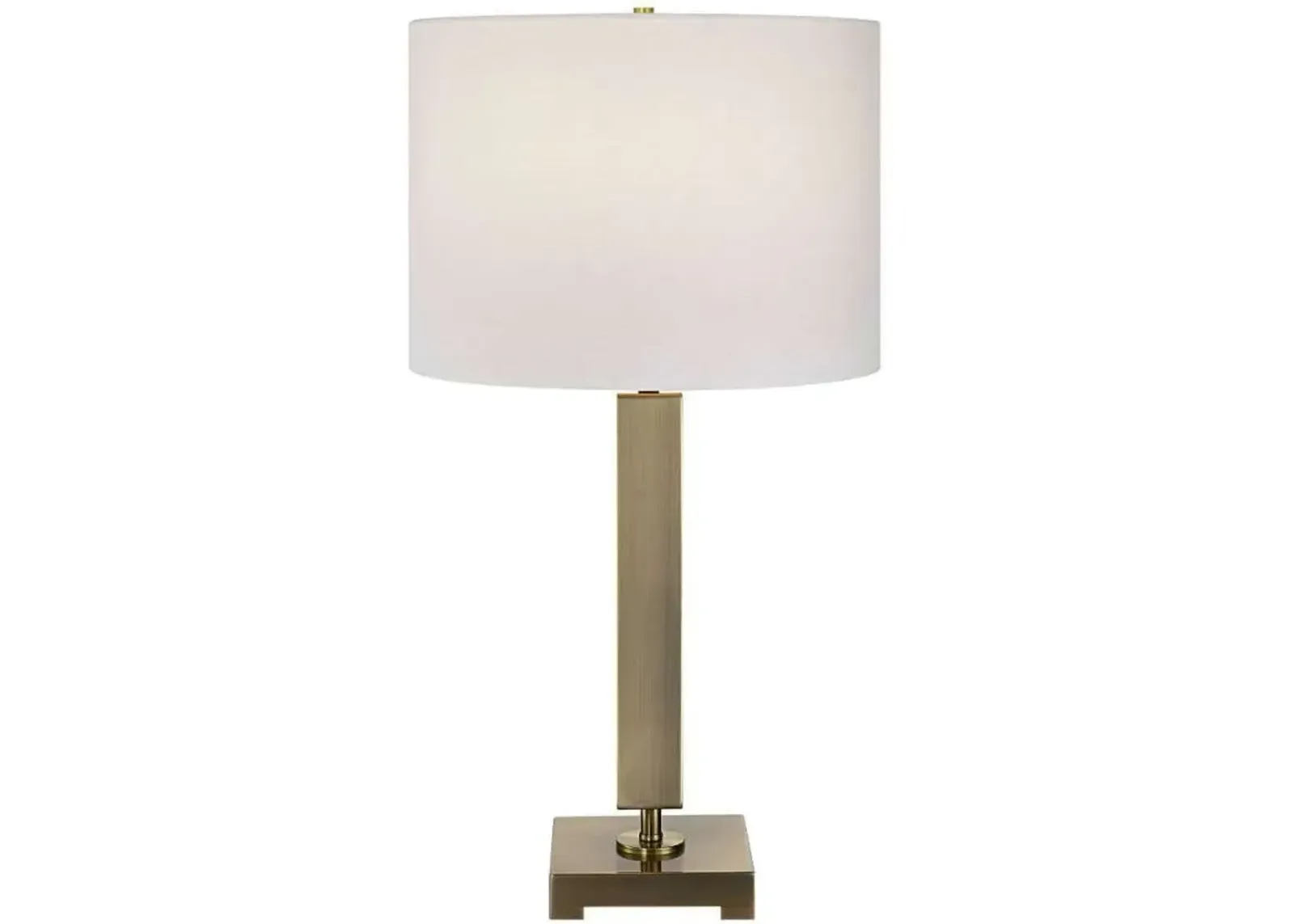 Uttermost Duomo Brass/White Table Lamp