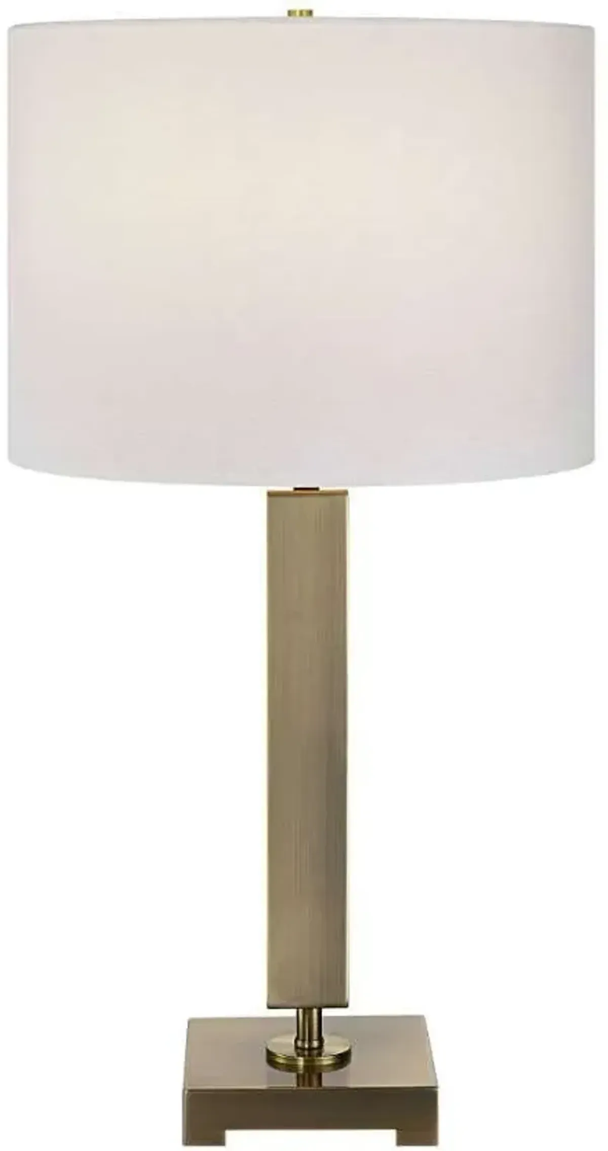 Uttermost Duomo Brass/White Table Lamp