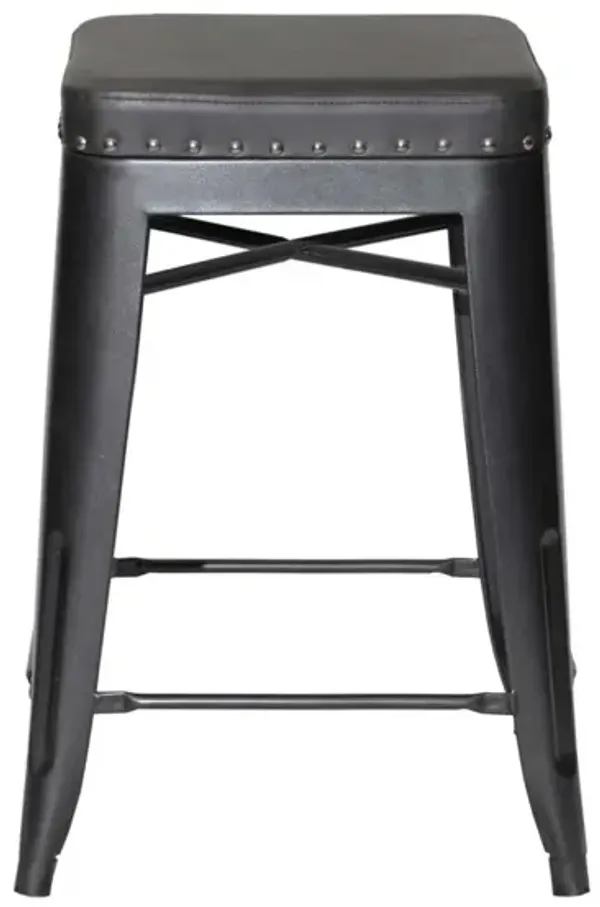 HANK 24 INCH BACKLESS COUNTER HEIGHT STOOL