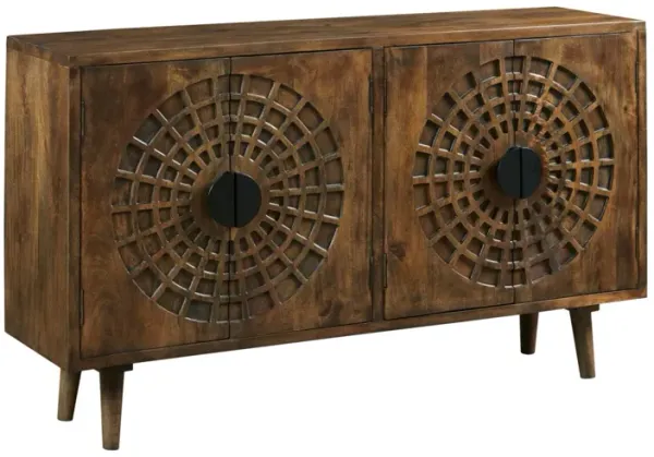 Hammary Hidden Treasures Radial 4-Door Cabinet