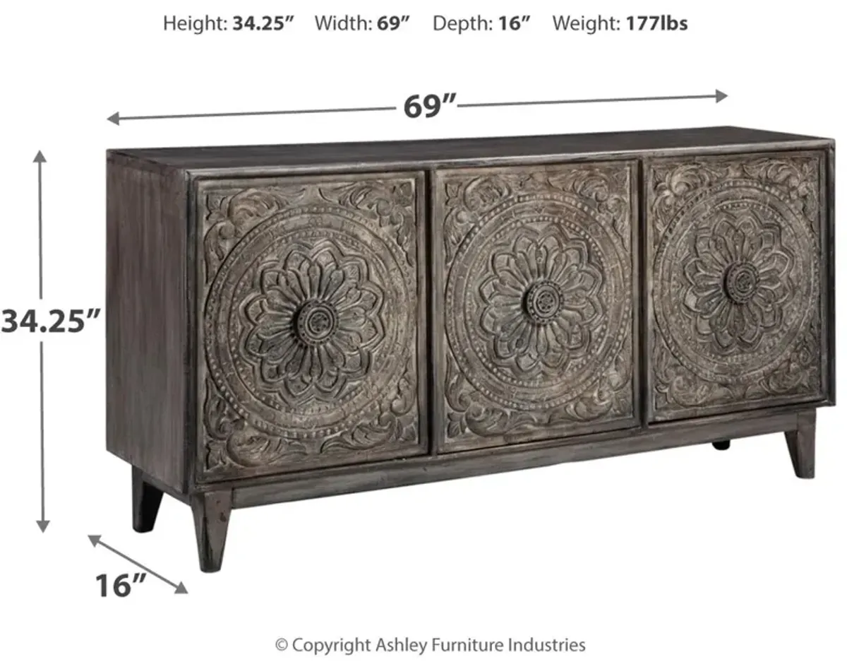 Ashley Fair Ridge Dark Brown Cabinet