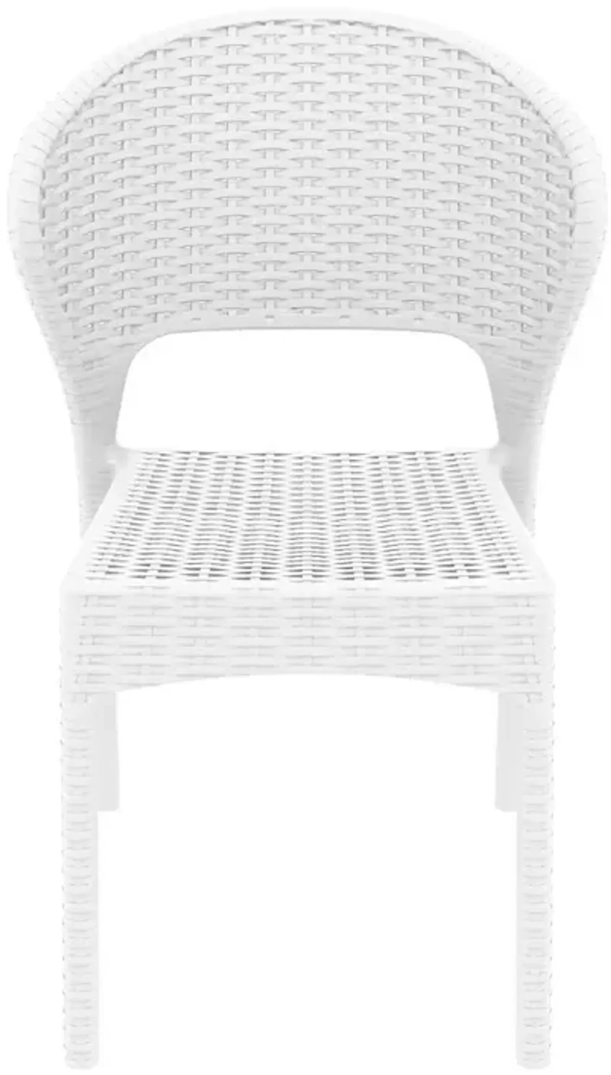 Daytona Resin Wickerlook Dining Chair White