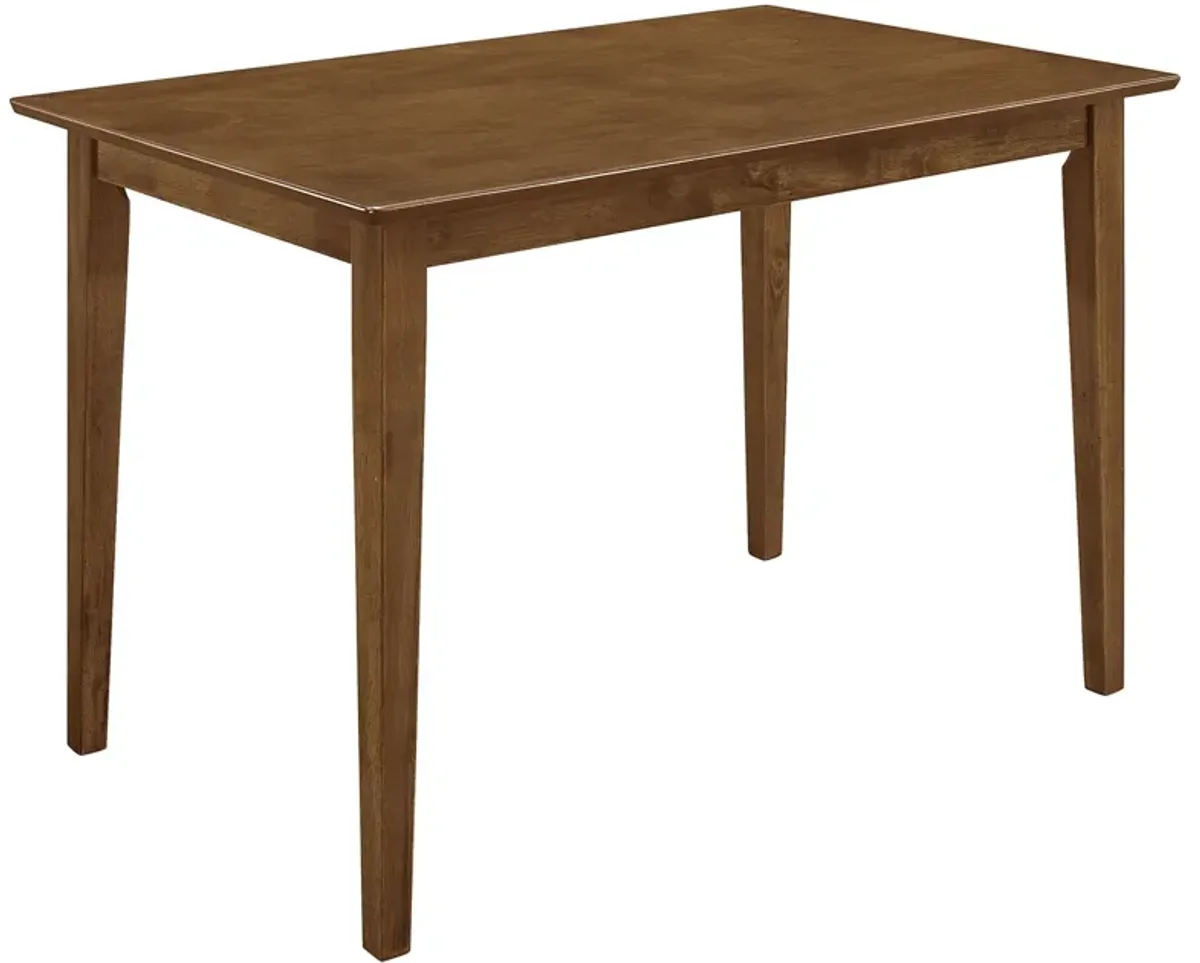 Coaster Robles 5-Piece Rectangular Dining Table Set Chestnut