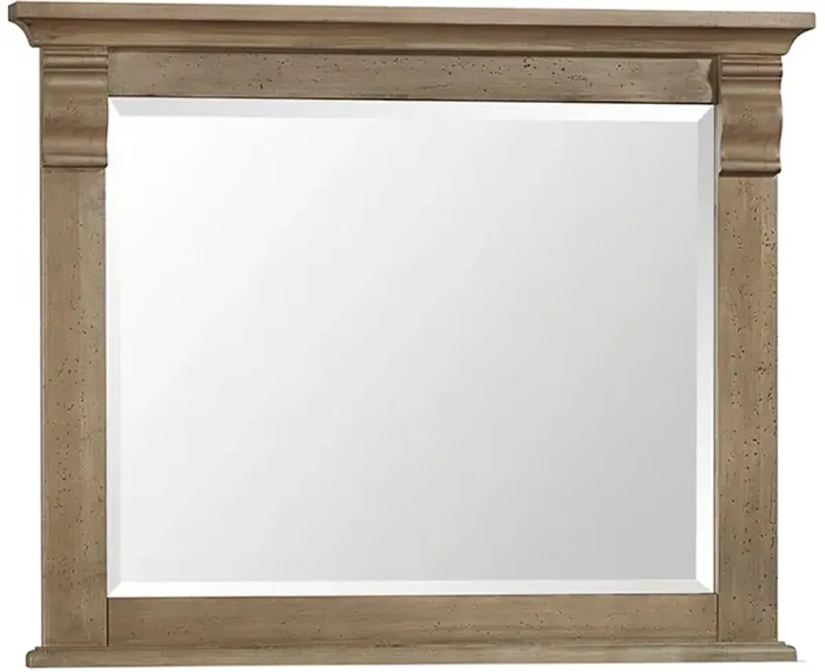 Vaughan-Bassett Carlisle Natural Grey Landscape Mirror