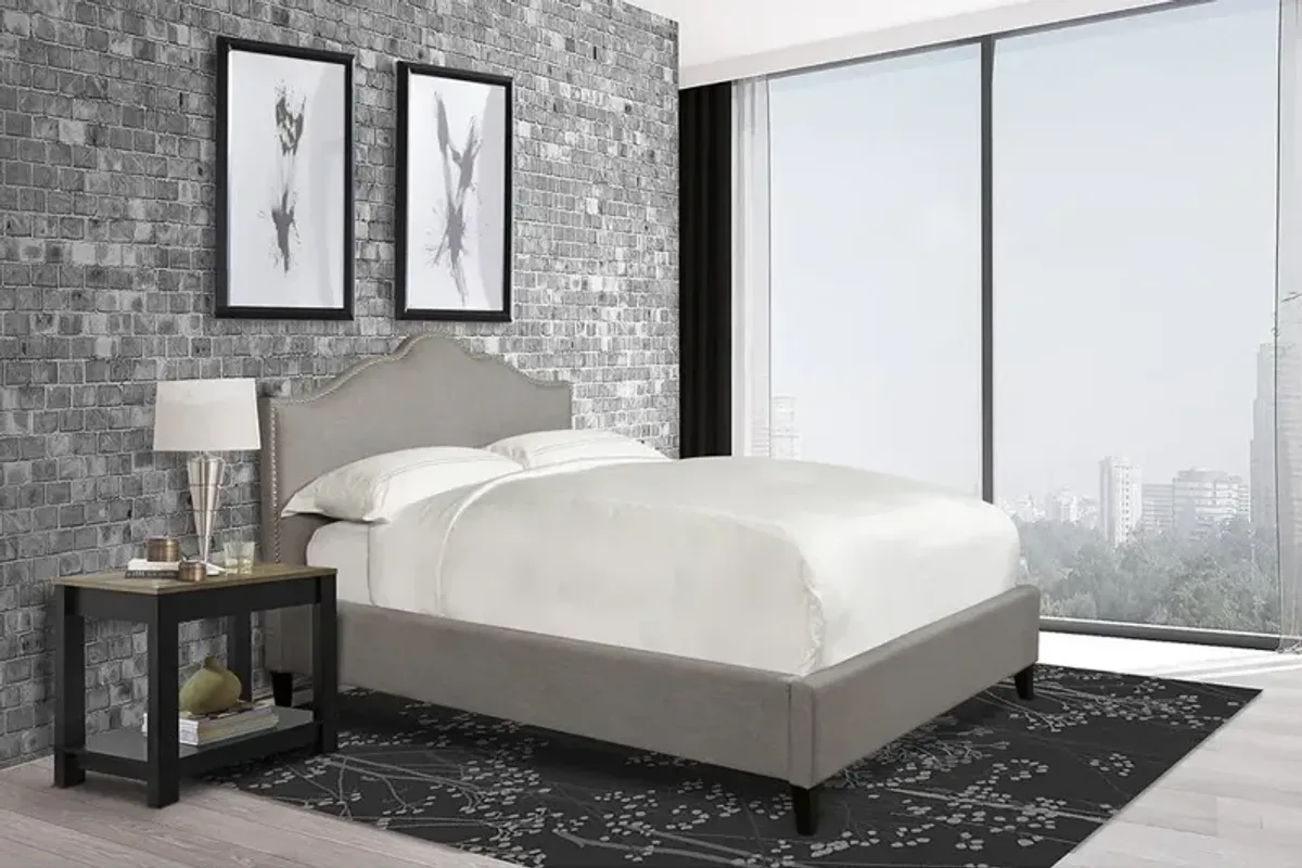 Parker House Jamie Collection King Bed in Falstaff Grey Color